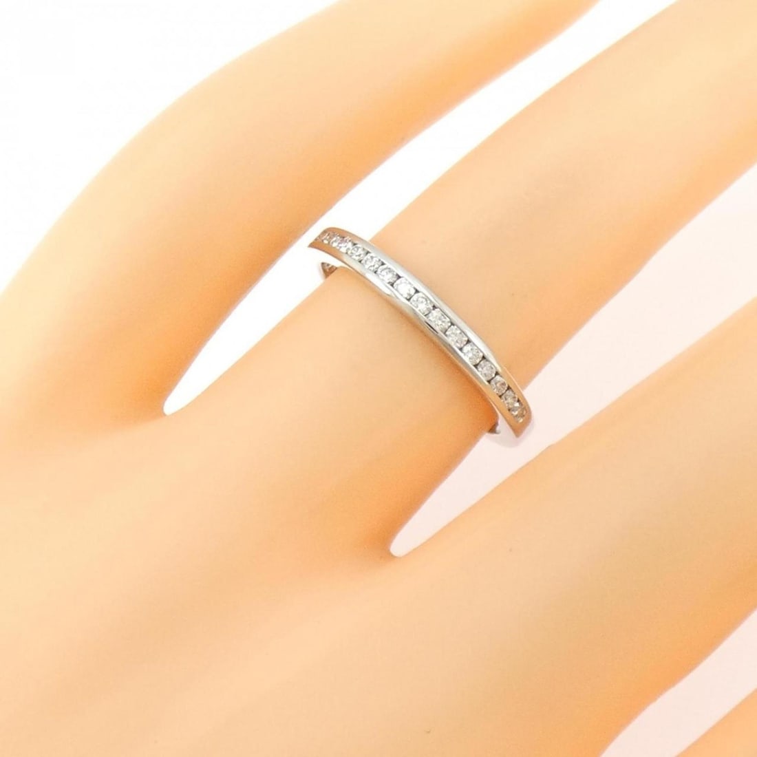 Tiffany Half Circle Channel Setting Ring - 5