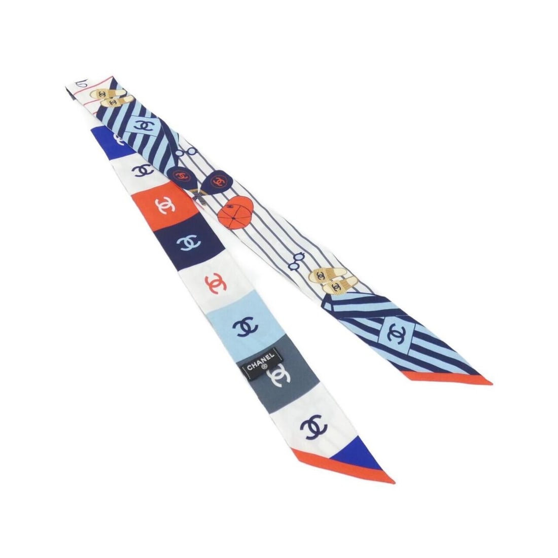 Chanel AA8817 Hairband: --- Catalog ---Category: SizeSize (LxW): 6cm x 1.2m / 2.36'' x 47.24''Category: DesignColor: Multi-colorGender: WomenMaterial: SilkCategory: GeneralMPN: AA8817Brand: Chanel--- Item List ---Section: