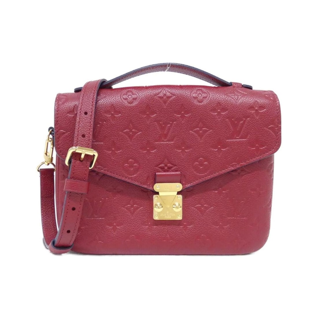 Louis Vuitton Monogram Empreinte Pochette Métis M44793 Handbag: --- Catalog ---Category: SizeSize (HxWxD): 18cm x 24cm x 6cm / 7.08'' x 9.44'' x 2.36''Category: DesignType: Handbag, PochetteColor: Cherry, MonogramGender: WomenMaterial: Leather Category: