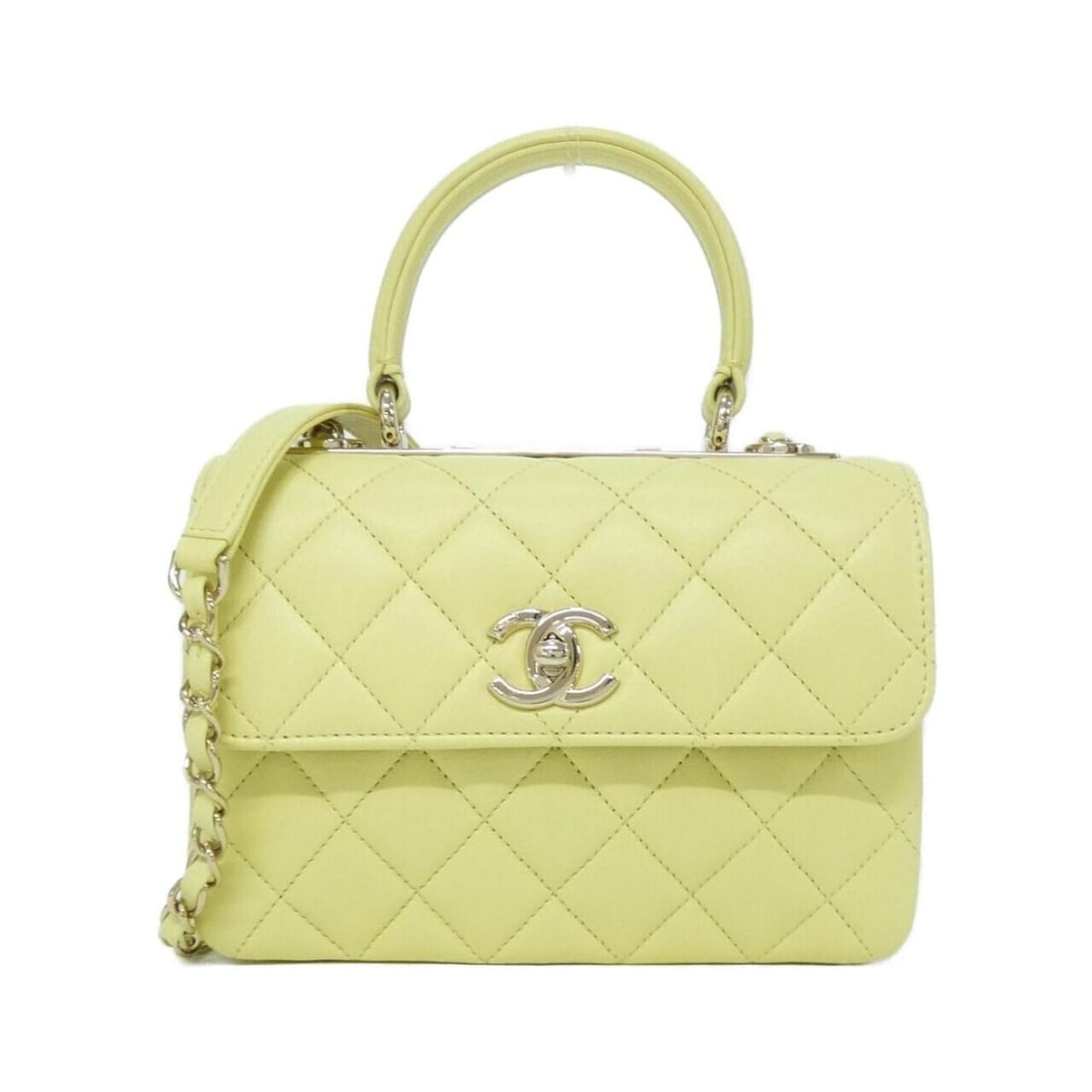 Chanel AS4654 handbag: --- Catalog ---Category: SizeSize (HxWxD): 14cm x 20cm x 7cm / 5.51'' x 7.87'' x 2.75''Category: DesignType: HandbagColor: YellowGender: WomenMaterial: Leather Hardware Color: GoldLeather/Fur Type: La