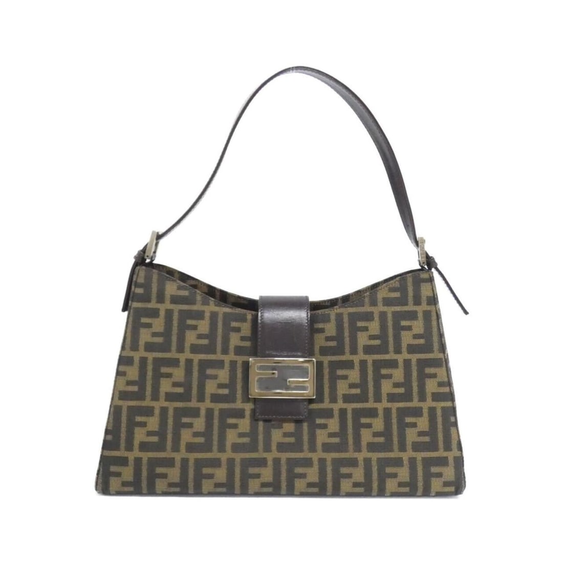 Fendi 16115 Shoulder Bag: --- Catalog ---Category: SizeSize (HxWxD): 19cm x 32cm x 11cm / 7.48'' x 12.59'' x 4.33''Category: DesignType: Shoulder bagColor: BrownGender: WomenMaterial: Canvas Hardware Color: SilverCategory: