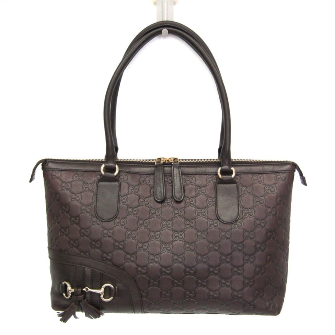 Gucci Guccissima 232936 Women's Leather Handbag,Tote Bag Brown: --- Catalog ---Category: SizeHandle Drop: 18.00cm / 7.09''Size (HxWxD): 21.5cm x 31.5cm x 12cm / 8.46'' x 12.4'' x 4.72''Handle Length: 51cm / 20.07''Category: DesignType: Handbag, Tote bagColor: Brow