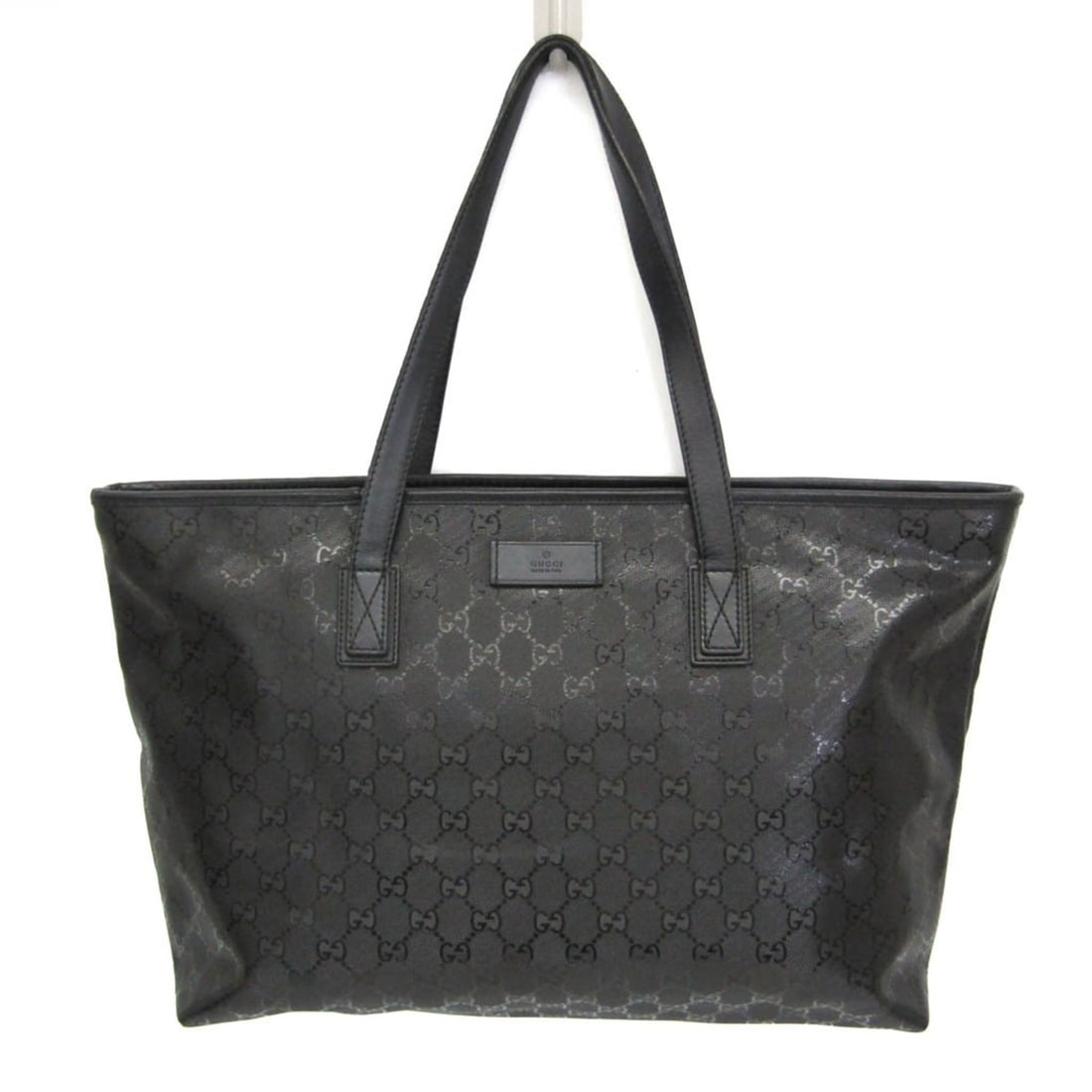 Gucci GG Imprimé 211137 Women's GG Imprimé,Leather Handbag,Tote Bag Black: --- Catalog ---Category: SizeHandle Drop: 20.00cm / 7.87''Size (HxWxD): 27cm x 37cm x 11cm / 10.62'' x 14.56'' x 4.33''Handle Length: 52cm / 20.47''Category: DesignType: Handbag, Tote bagColor: BlackG