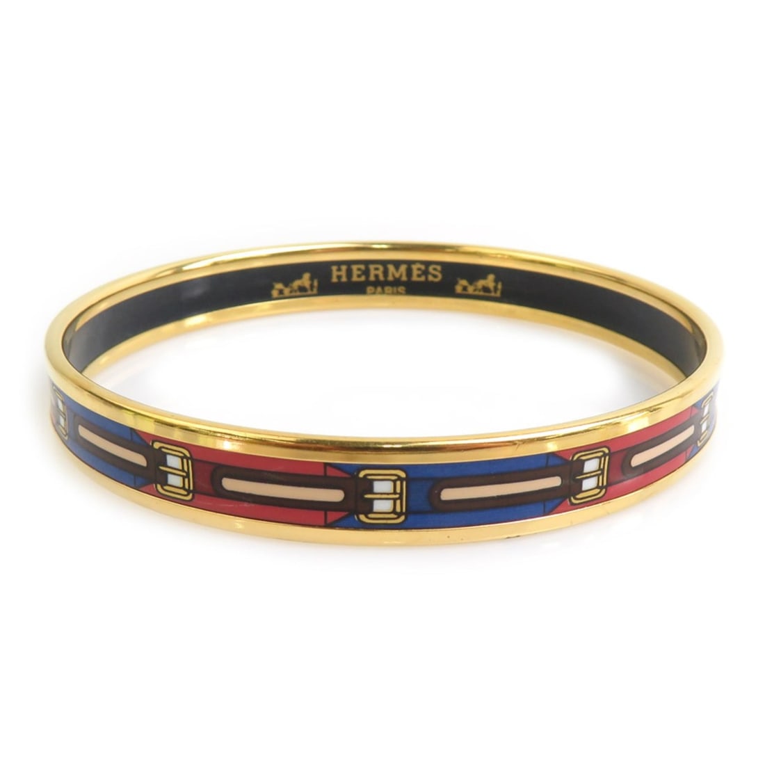 Hermes HERMES Bangle Bracelet Email Metal Enamel Gold Red Blue Women's Free Shipping e61635a: --- Catalog ---Category: SizeWidth: 1cm / 0.39''Length: 20.5cm / 8.07''Category: DesignType: BangleColor: Blue, Gold, Red colorGender: WomenMaterial: Enamel, MetalCategory: GeneralBrand: HermesCountry