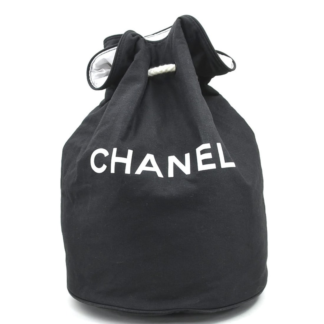 Chanel CHANEL Shoulder Bag Drawstring Canvas Black Women's Free Shipping 56635g: --- Catalog ---Category: SizeSize (HxWxD): 38cm x 28cm x 27cm / 14.96'' x 11.02'' x 10.62''Category: DesignType: Shoulder bagColor: BlackGender: WomenMaterial: Canvas Category: GeneralBrand: Chanel---