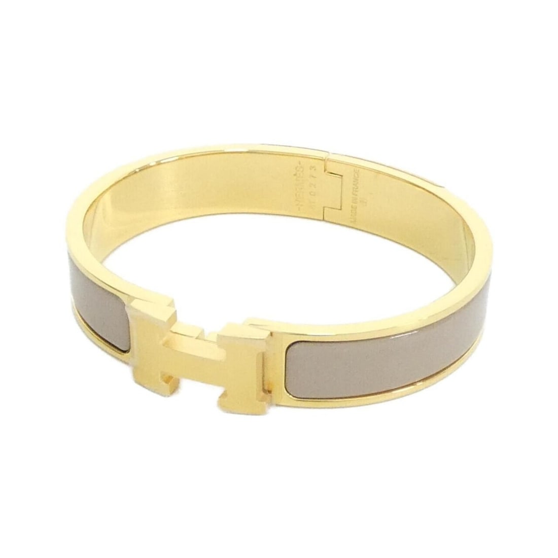 Hermes Click H PM 700001F Bracelet: --- Catalog ---Category: SizeLength: 16cm / 6.29''Category: DesignType: Charm braceletColor: Gold, MarronGender: WomenCategory: GeneralMPN: 700001FBrand: Hermes--- Item List ---Section: ConditionRanki