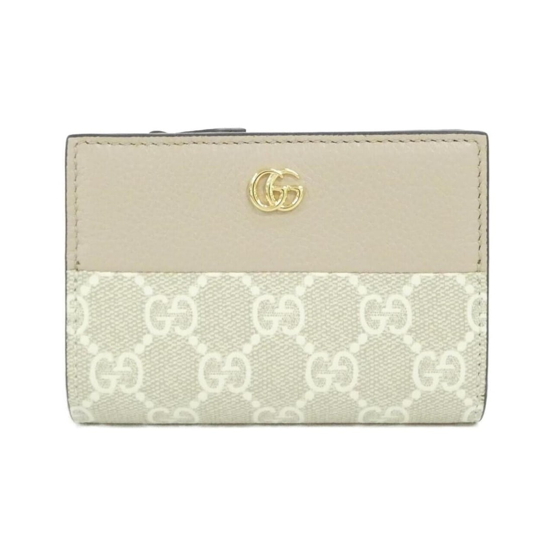 Gucci 841360 AAE5E Wallet: --- Catalog ---Category: SizeSize (HxWxD): 8cm x 11.5cm x 3.5cm / 3.14'' x 4.52'' x 1.37''Category: DesignType: Wallet (bi-fold)Color: Beige, WhiteGender: WomenMaterial: GG Supreme , Leather