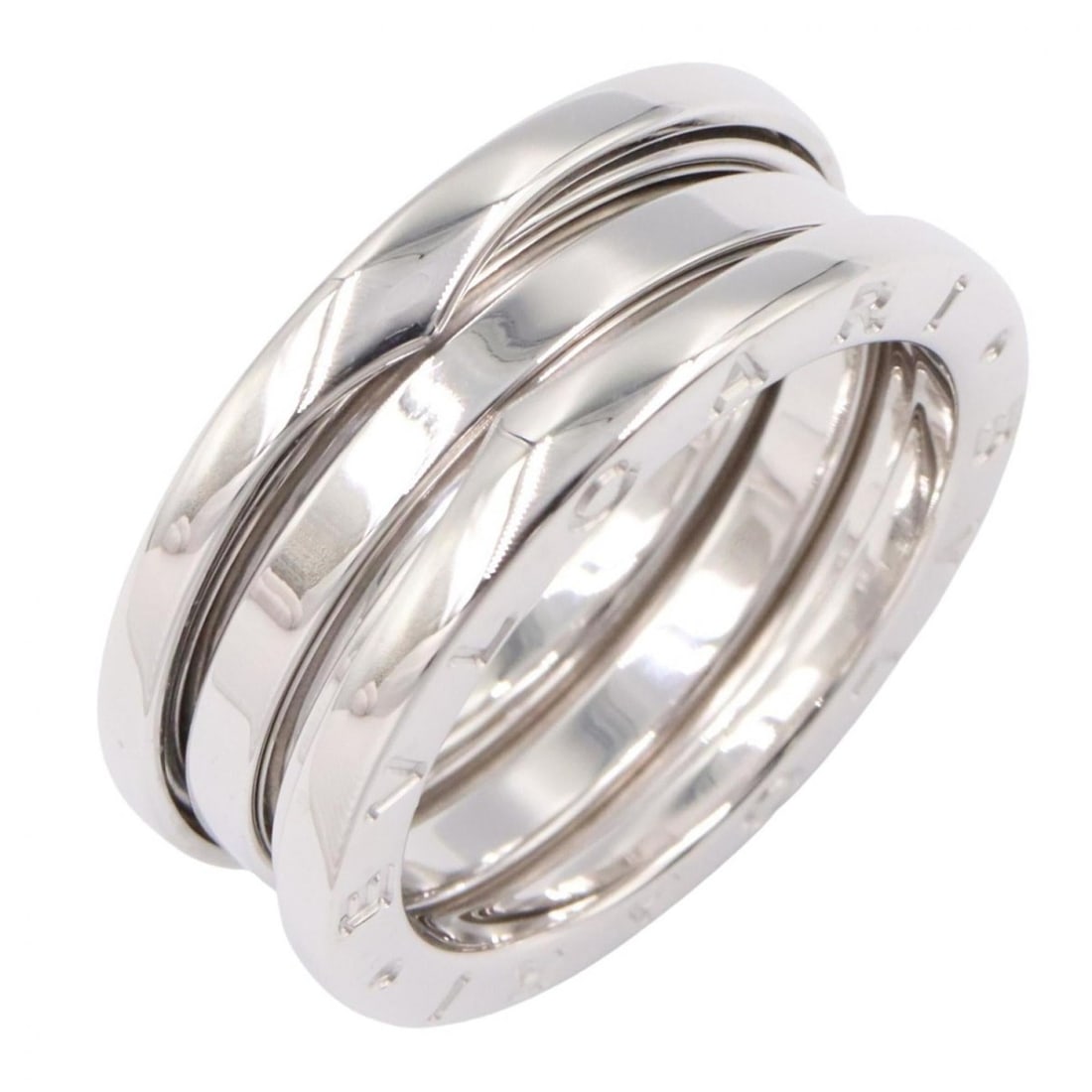 BVLGARI B-zero1 Ring, 3-band ring, 18KWG (white gold), men's and women's, silver-toned.: --- Catalog ---Category: SizeUS Size: 8Brand Size: 56Category: DesignType: Band ringColor: White goldGender: Men,WomenMaterial: White gold (18K)Category: GeneralBrand: Bvlgari--- Item List ---Section: