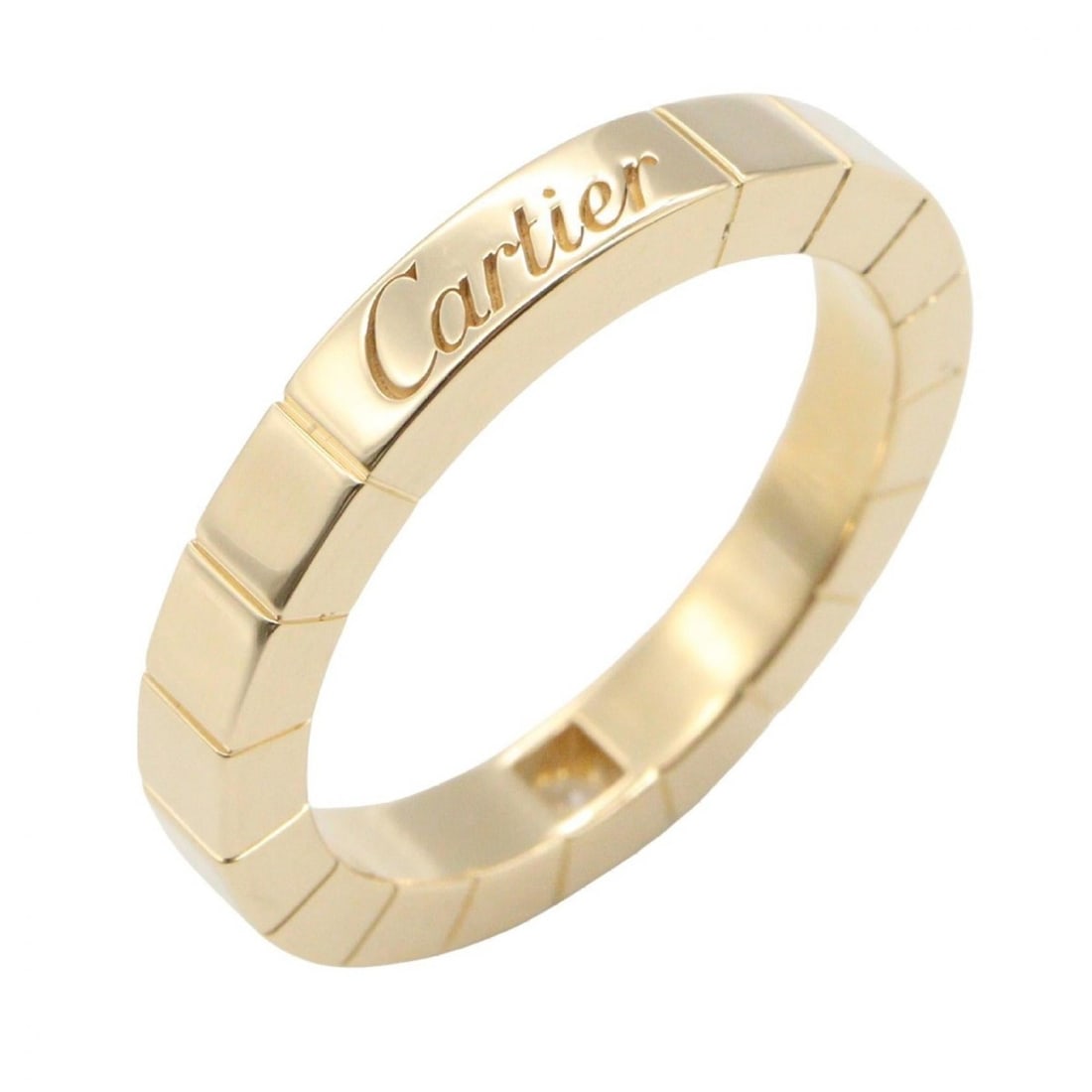 Cartier Lanieres Ring, 1PD (1 diamond), 18K (yellow gold), women's ring, gold tone, clear color.: --- Catalog ---Category: SizeUS Size: 4.5Brand Size: 48Category: DesignType: Band ringColor: Yellow goldStone: DiamondGender: WomenMaterial: Yellow gold (18K)Category: GeneralBrand: Cartier--- Item Li