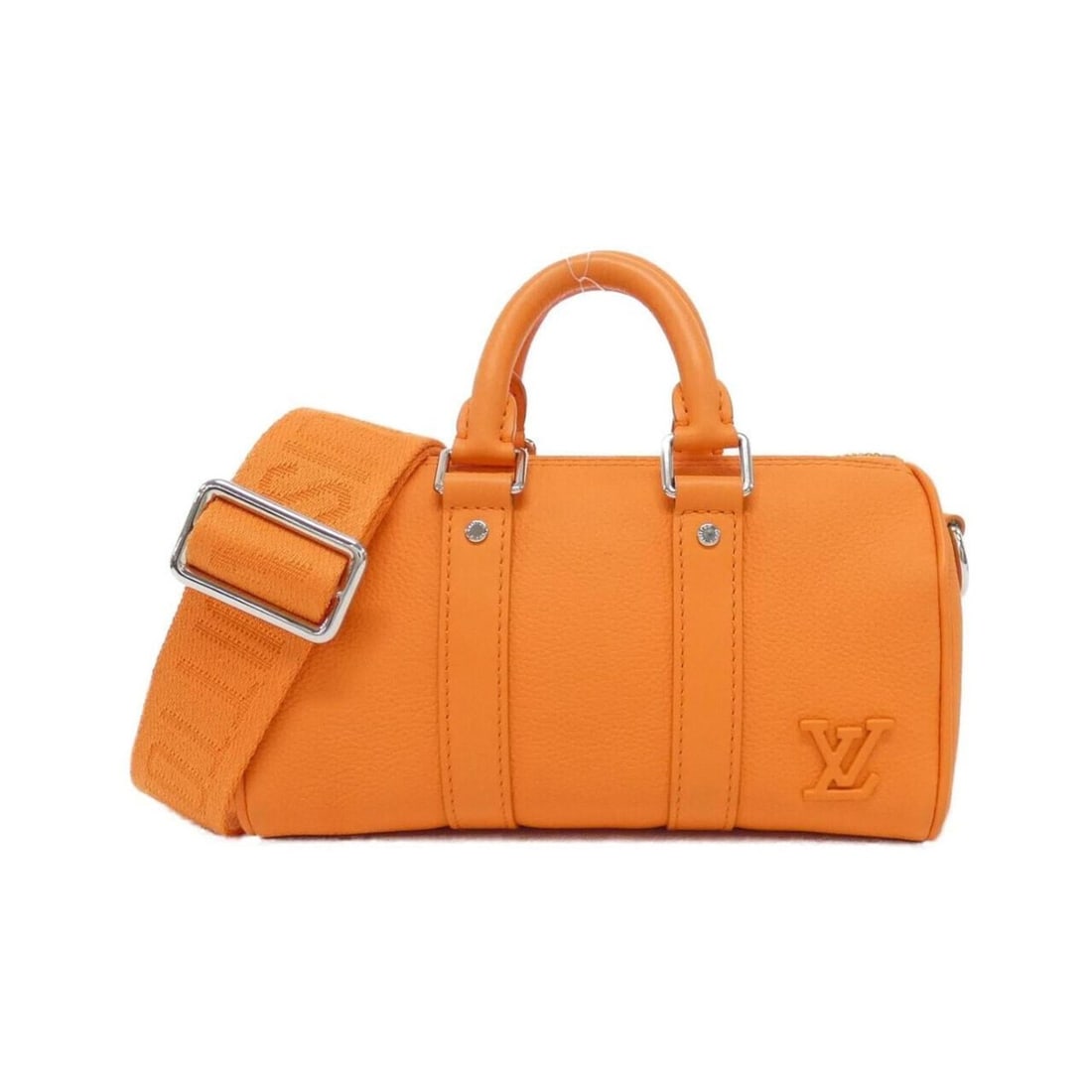 Louis Vuitton LV Aerogram Keepall XS M81004 Boston Bag: --- Catalog ---Category: SizeSize (HxWxD): 12cm x 21cm x 9cm / 4.72'' x 8.26'' x 3.54''Category: DesignType: Boston bagColor: OrangeGender: Men,WomenMaterial: Leather Hardware Color: SilverLeather/Fur