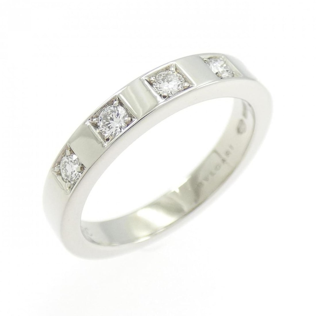 Bvlgari Marry Me Ring: --- Catalog ---Category: SizeJP Size: 7.0US Size: 4Category: DesignType: Band ringStone: DiamondGender: WomenMaterial: Platinum 950Category: GeneralBrand: Bvlgari--- Item List ---Section: ConditionRan