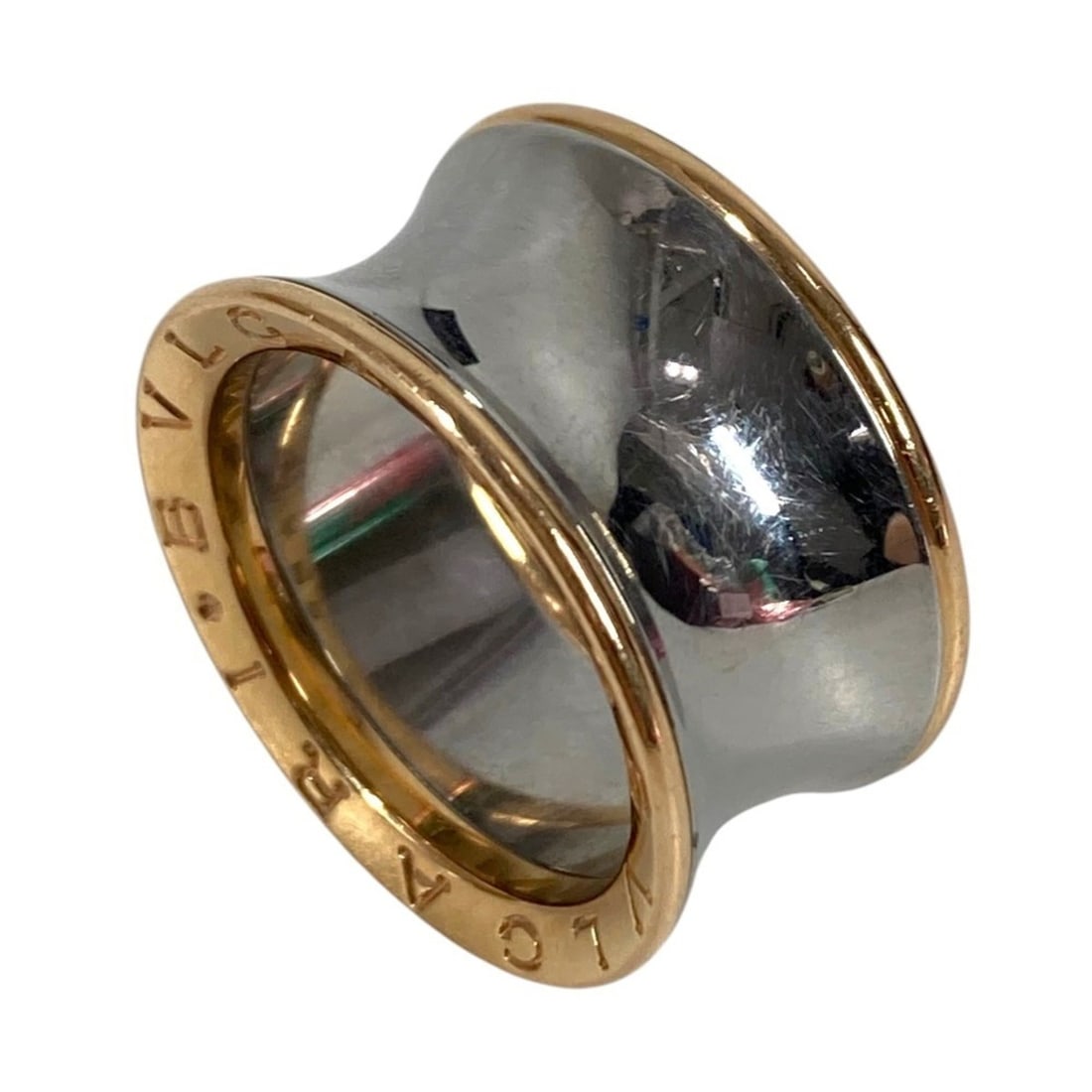 BVLGARI Bulgari Anish Kapoor B.zero1 Accessory Jewelry Ring Au750 SS Men's Silver 1: --- Catalog ---Category: SizeJP Size: 16US Size: 8Category: DesignColor: SilverGender: MenMaterial: Stainless steelCategory: GeneralBrand: Bvlgari--- Item List ---Section: ConditionRanking: Rank A Use