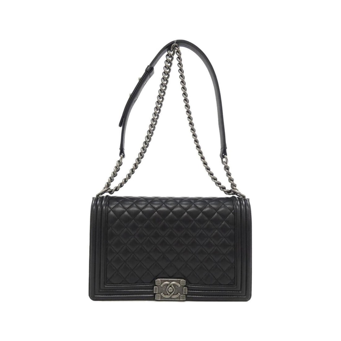 Chanel Boy line 92193 shoulder bag: --- Catalog ---Category: SizeWeight: 850g / 1.87lb.Size (HxWxD): 18cm x 28cm x 8cm / 7.08'' x 11.02'' x 3.14''Strap Length: 65cm - 103cm / 25.59'' - 40.55''Category: DesignType: Shoulder bagColor: