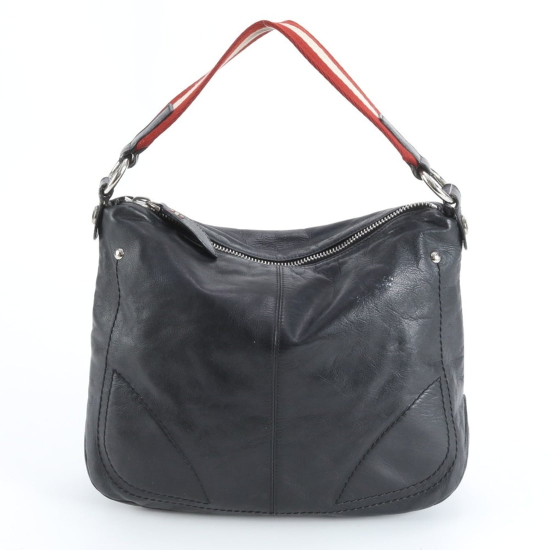 Bally Trainspotting Leather Shoulder Bag, One-Shoulder Hobo Tote Handbag for Women (1 of 11)