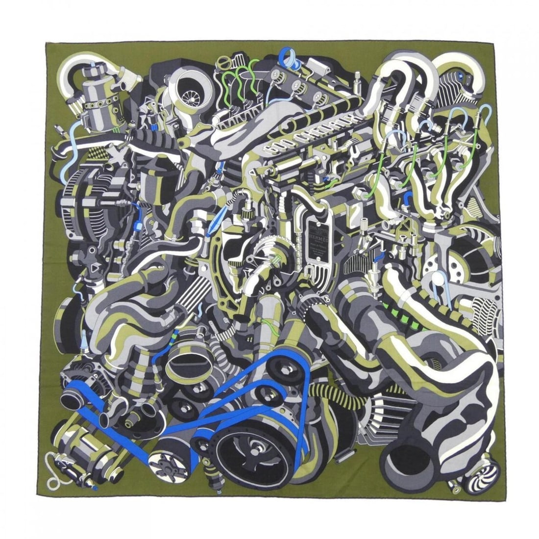 Hermes 600 CHEVAUX Carre Geant 140 Shawl: --- Catalog ---Category: SizeSize (LxW): 1.35m x 1.35m / 53.14'' x 53.14''Category: DesignType: ShawlColor: Black, Blue, Gray, GreenGender: MenMaterial: Silk , Cashmere Category: GeneralBrand: