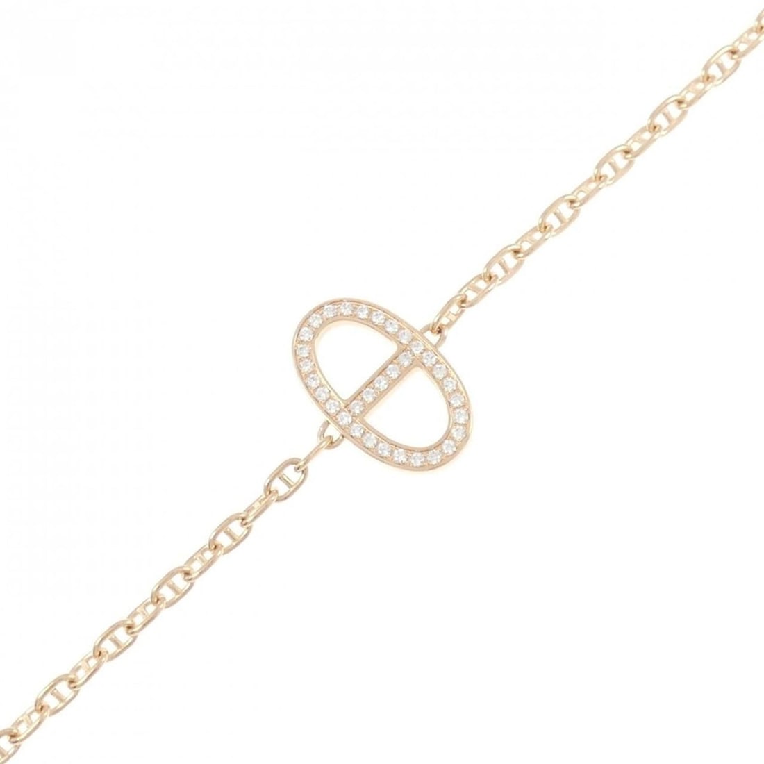 Hermes Hermès Chaine d'Ancre Contour Bracelet: --- Catalog ---Category: SizeWidth: 1.59cm / 0.62''Weight: 5.4g / 0.19oz.Total Length: 17cm / 6.69''Category: DesignType: Charm braceletStone: DiamondGender: WomenMaterial: Pink gold (18K)Category: Ge