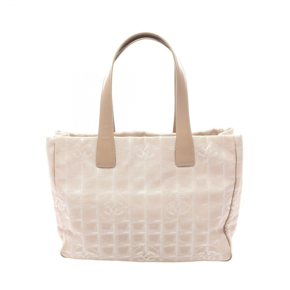 Chanel New Travel Line MM Tote Bag Handbag Leather Nylon Canvas Women's Beige A15991: --- Catalog ---Category: SizeSize (HxWxD): 25cm x 34cm x 14.5cm / 9.84'' x 13.38'' x 5.7''Category: DesignType: Handbag, Tote bagColor: BeigeGender: WomenMaterial: Leather , Nylon canvas Category: Gen