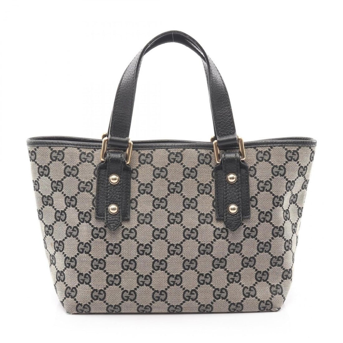 Gucci GG Canvas Tote Bag Handbag, and Leather, Women's, Beige/Black, 257249: --- Catalog ---Category: SizeSize (HxWxD): 17.5cm x 21.5cm x 11cm / 6.88'' x 8.46'' x 4.33''Category: DesignType: Handbag, Tote bagColor: Beige, BlackGender: WomenMaterial: GG canvas , Leather Categor