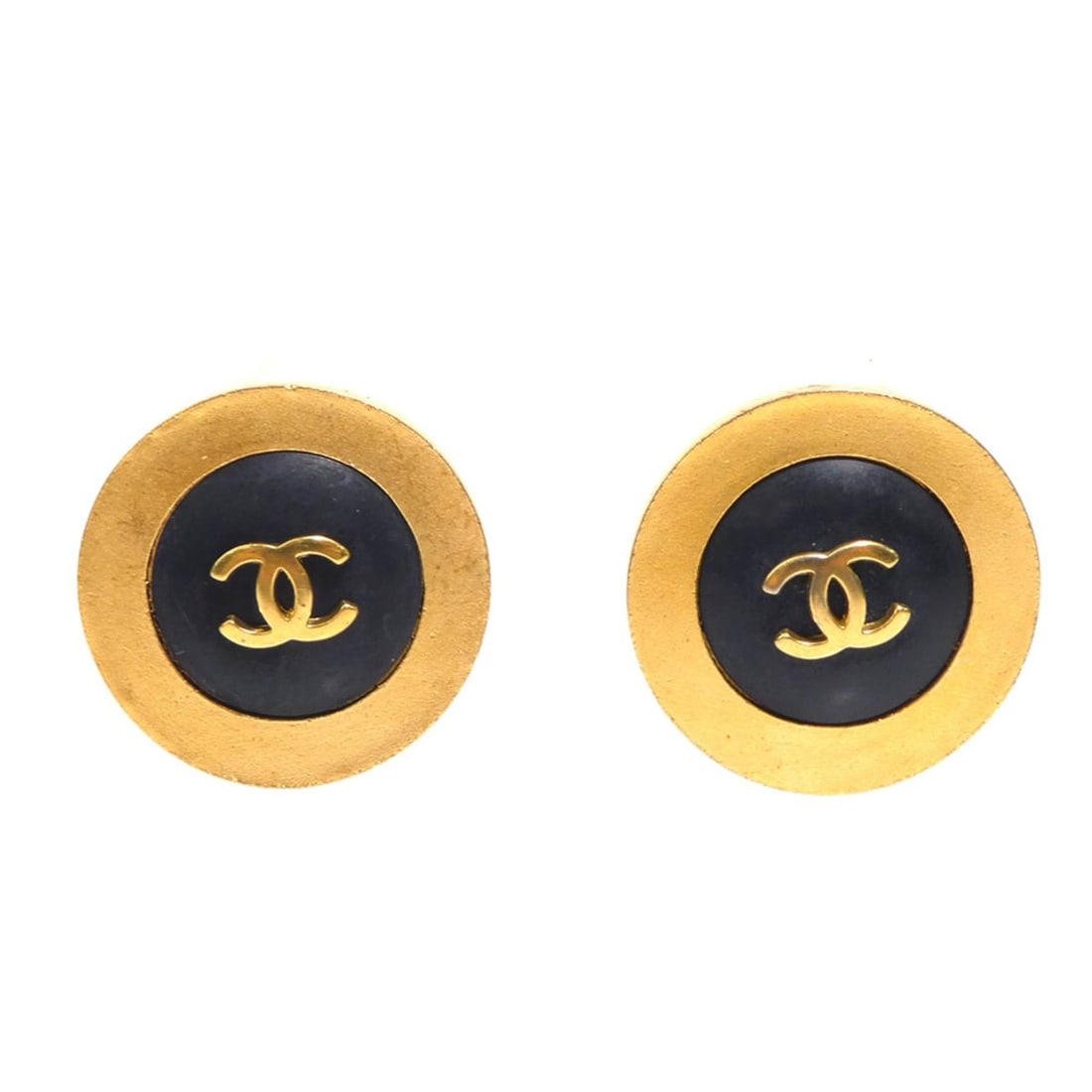 Chanel earrings, Coco Mark design, metal and plastic, gold black, for women. Free shipping. e61652a: --- Catalog ---Category: DesignType: Clip earringsColor: Black, GoldGender: WomenMaterial: Metal, PlasticCategory: GeneralBrand: ChanelCountry of Origin: France--- Item List ---Section: ConditionRanki