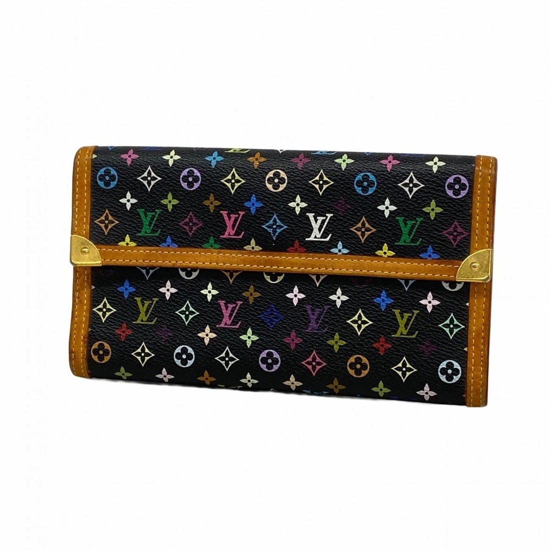 Louis Vuitton Tri-fold Long Wallet Monogram Multicolor Portefeuille Tresor International M92658 Noir: --- Catalog ---Category: SizeSize (HxWxD): 11cm x 19cm x 2cm / 4.33'' x 7.48'' x 0.78''Category: DesignType: Long wallet (tri-fold)Color: NoirGender: WomenCategory: GeneralMPN: M92658Brand: Louis Vuit