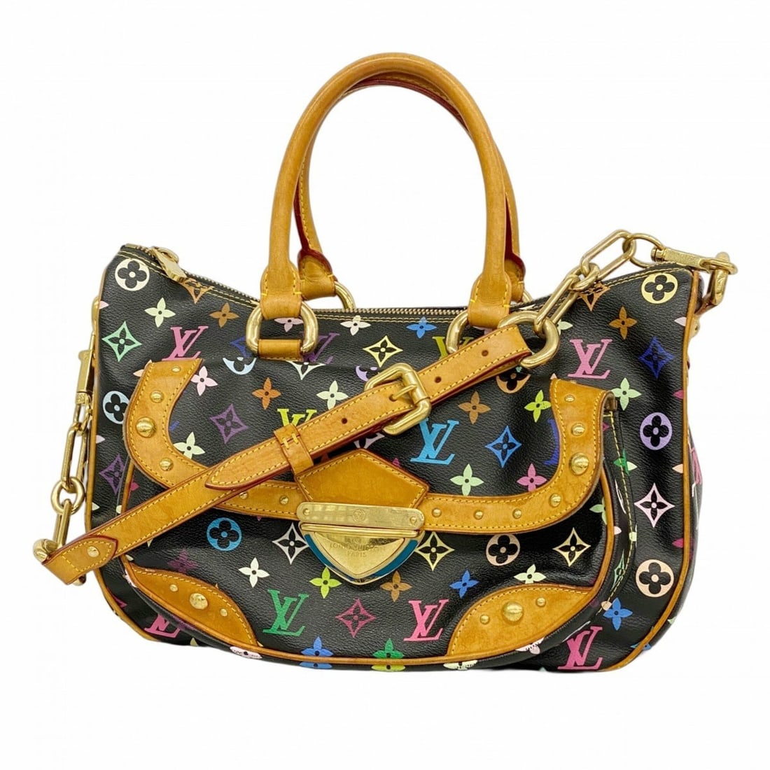 Louis Vuitton Monogram Multicolor Rita Handbag M40126 Noir 2-way bag for women: --- Catalog ---Category: SizeSize (HxWxD): 22cm x 35cm x 15.5cm / 8.66'' x 13.77'' x 6.1''Category: DesignType: HandbagColor: NoirGender: WomenCategory: GeneralMPN: M40126Brand: Louis Vuitton--- Item