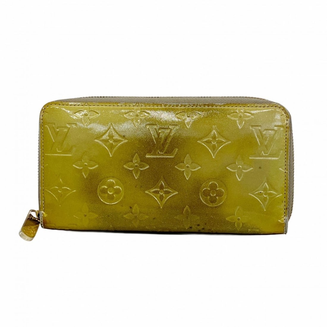 Louis Vuitton Vernis Zippy Wallet M91529 Gris Art Deco Women's Long (1 of 11)