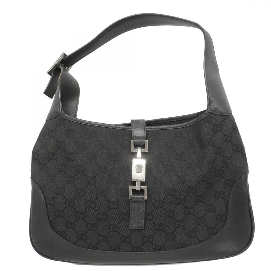 Gucci GG Canvas Jackie Shoulder Bag 00963 Black Women's P2609092 (1 of 15)
