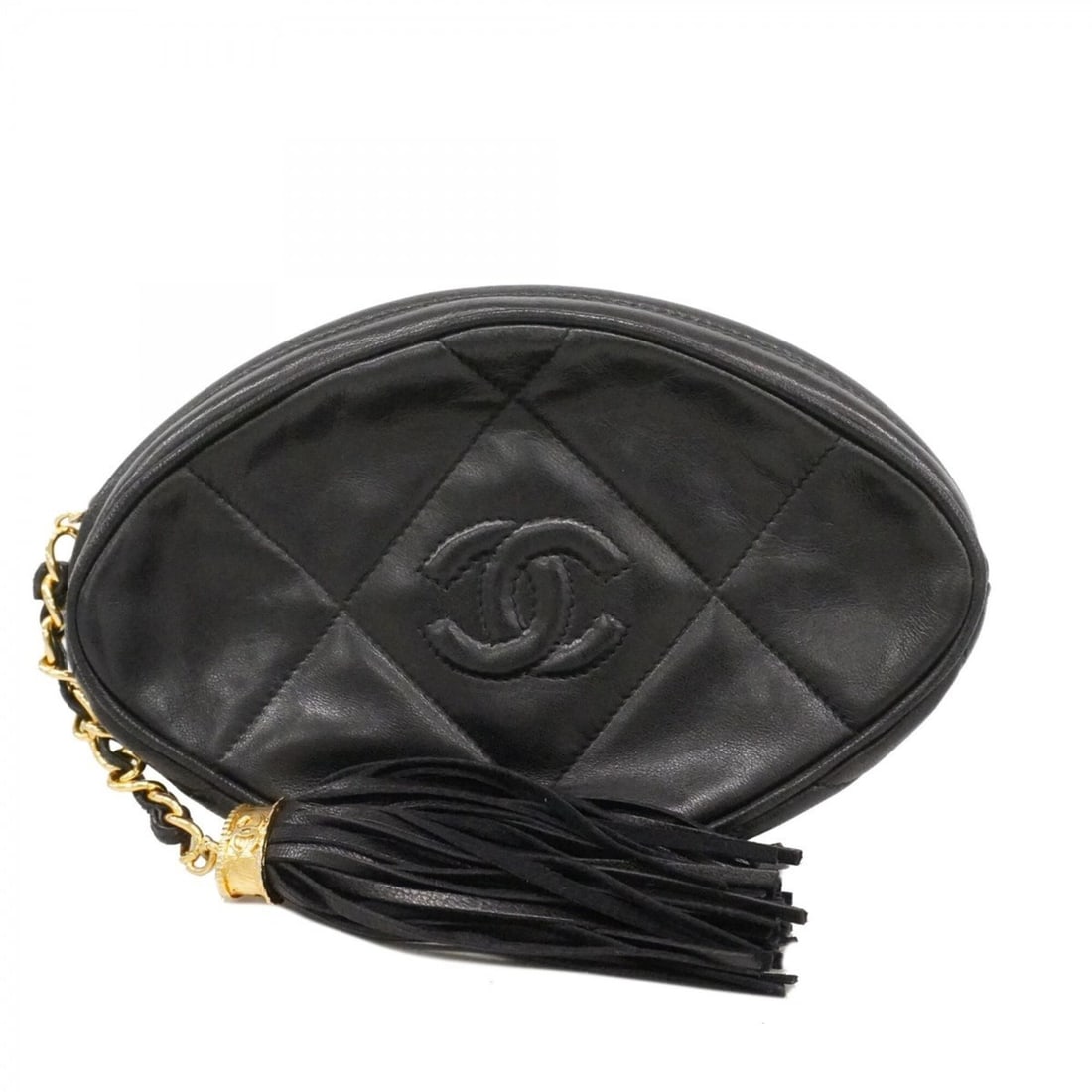 Chanel Matelassé Clutch Bag, Lambskin, Black, Women's, P2591791: --- Catalog ---Category: SizeSize (HxWxD): 12.5cm x 19.5cm x 4cm / 4.92'' x 7.67'' x 1.57''Category: DesignType: Clutch bagColor: BlackGender: WomenMaterial: Leather Hardware Color: GoldLeather/Fur Ty