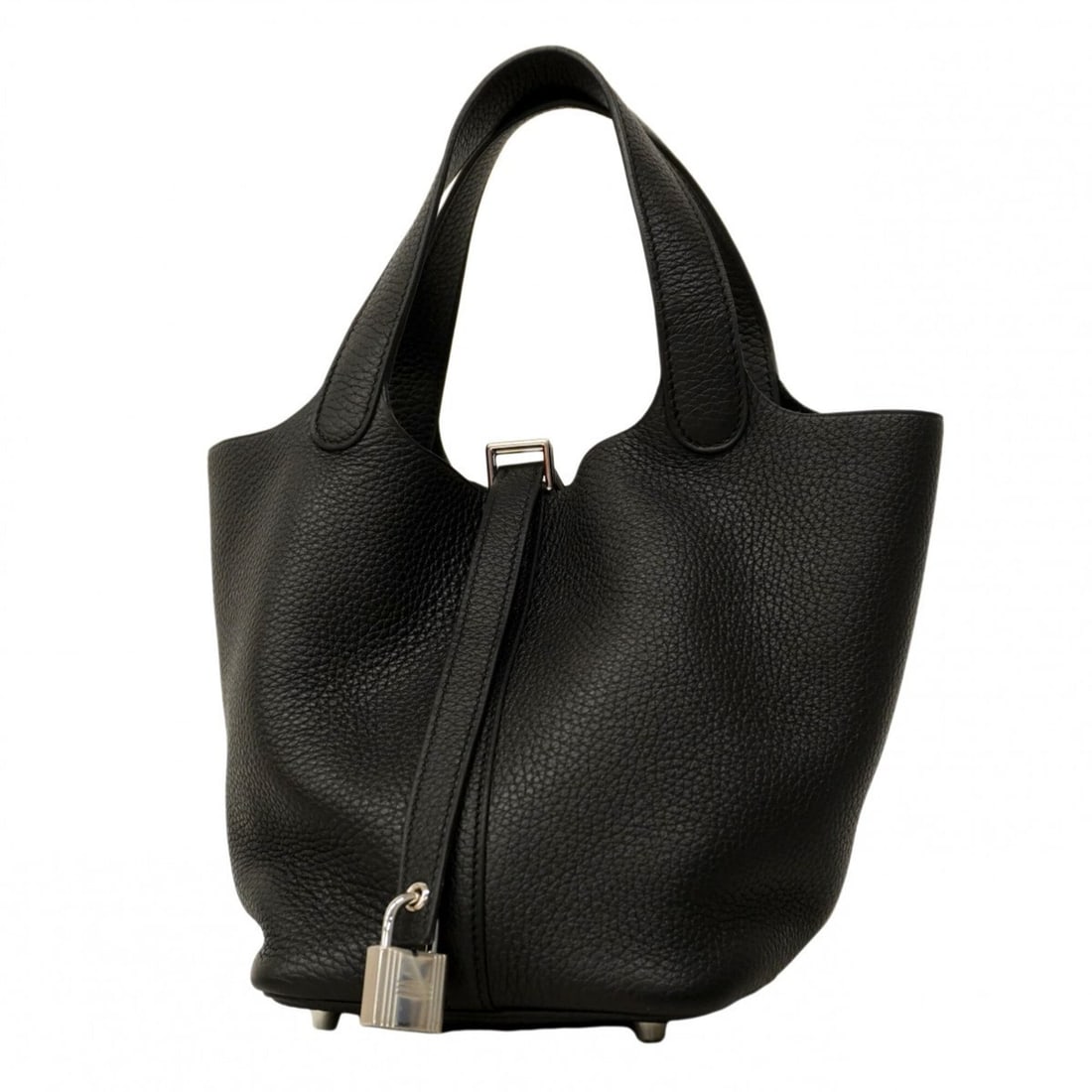 Hermes Picotin Lock PM handbag, Taurillon Clemence leather, black, Y stamp, women's, P2563795: --- Catalog ---Category: SizeSize (HxWxD): 19cm x 13cm x 18cm / 7.48'' x 5.11'' x 7.08''Category: DesignType: HandbagColor: BlackGender: WomenMaterial: Taurillon clemence leather Hardware Color: Silve