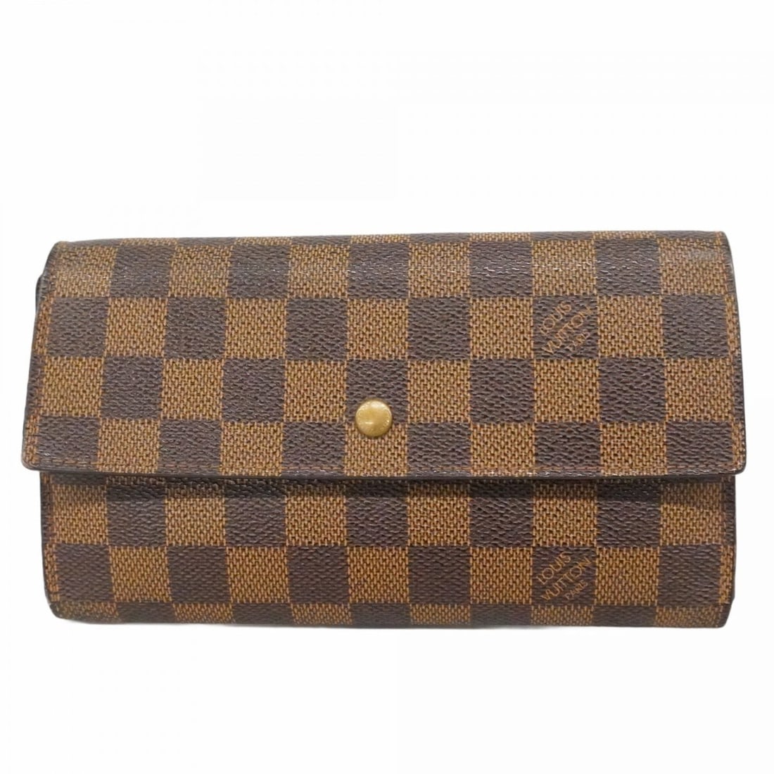 Louis Vuitton Tri-fold Long Wallet, Damier Portefeuille Tresor International, N61215 Ebene,: --- Catalog ---Category: SizeSize (HxWxD): 10.5cm x 19cm x 2.5cm / 4.13'' x 7.48'' x 0.98''Category: DesignType: Long wallet (tri-fold)Color: EbeneGender: Men,WomenCategory: GeneralMPN: N61215Brand: L