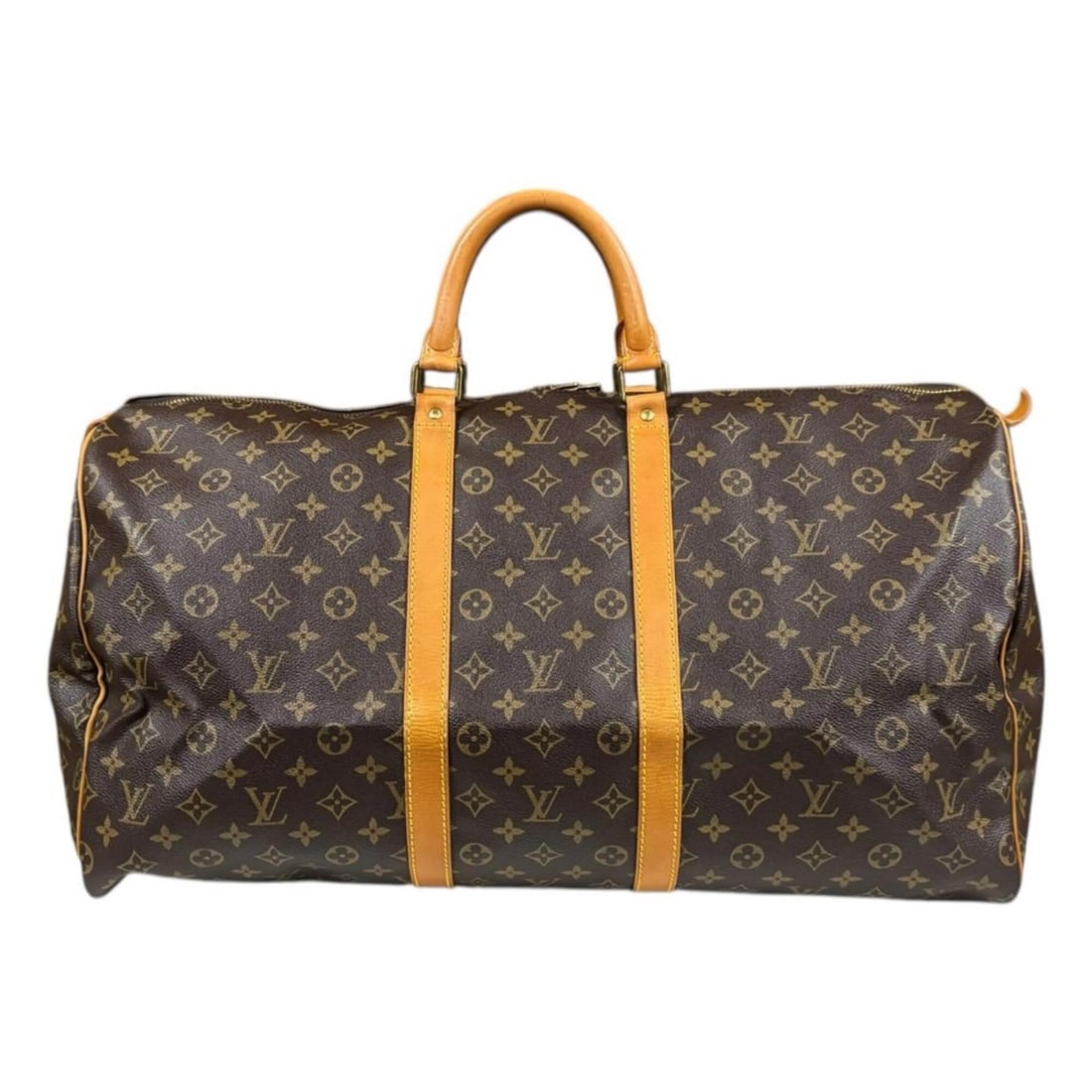 Louis Vuitton Keepall 55 Monogram Handbag, Canvas M41424, Brown, Women's, LOUIS VUITTON, Used (1 of 17)
