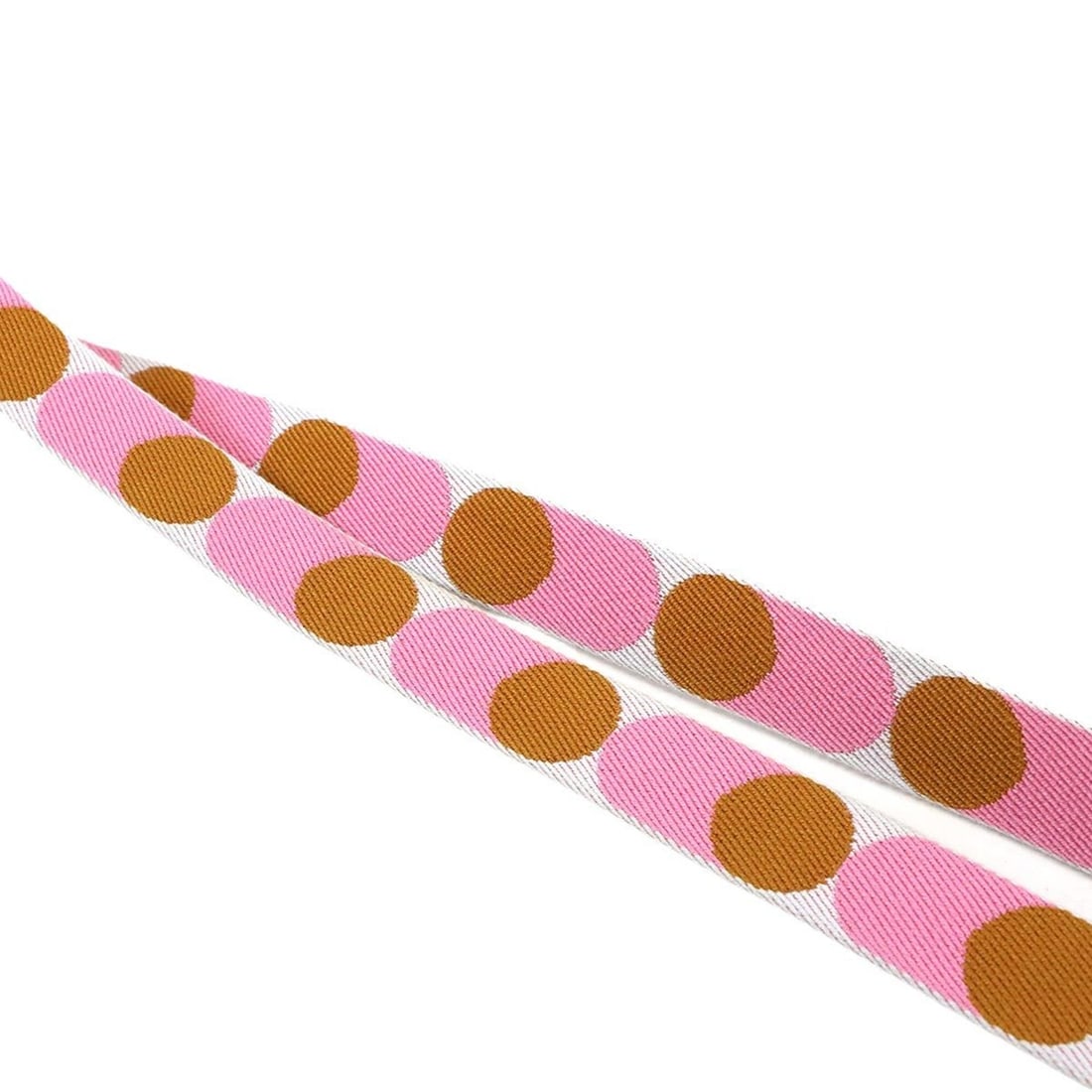 Hermes Bandouliere Sangles Flipper Ball 25mm Shoulder Strap, Toile Swift Leather, Pink Sesame, Z (1 of 9)