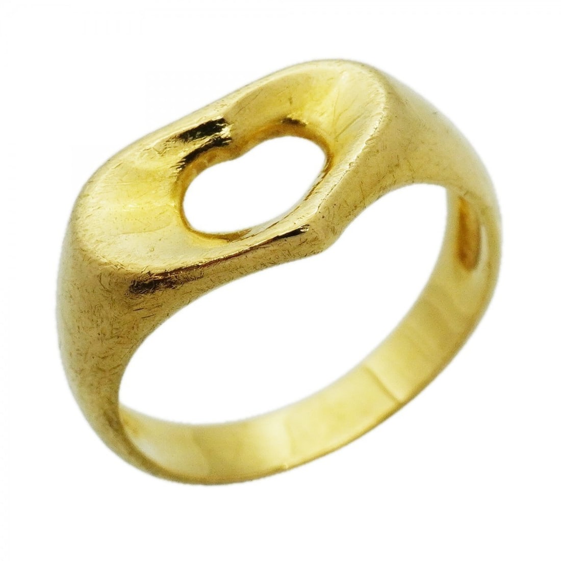 Tiffany & Co. Heart Ring, 18K Yellow Gold, Size 8.5, Women's: --- Catalog ---Category: SizeJP Size: 8.5US Size: 4.5Category: DesignType: Band ringGender: WomenMaterial: Yellow gold (18K)Category: GeneralBrand: Tiffany--- Item List ---Section: ConditionRanking: R