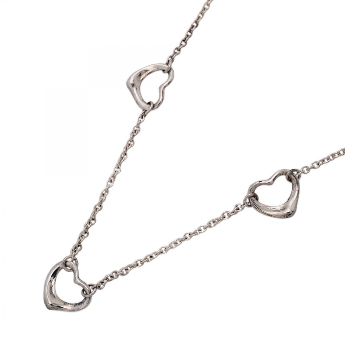 Tiffany & Co. Heart Necklace, 3 Pieces, Sterling Silver 925, Women's: --- Catalog ---Category: SizeNeck Circumference: 40.5 cm / 15.94''Category: DesignGender: WomenMaterial: Silver 925Necklace Type: NecklaceCategory: GeneralBrand: Tiffany--- Item List ---Section: Condi