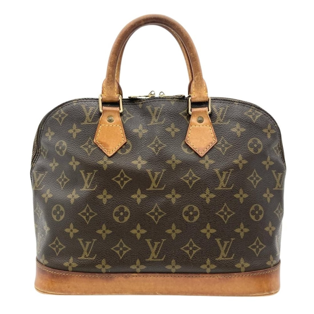 Louis Vuitton Alma PM handbag, Monogram canvas, M51130, brown, BA0975 (older model), women's.: --- Catalog ---Category: SizeSize (HxWxD): 23cm x 30cm x 16.5cm / 9.05'' x 11.81'' x 6.49''Category: DesignType: HandbagColor: Black, BrownGender: WomenMaterial: Monogram , Canvas Category: GeneralMPN