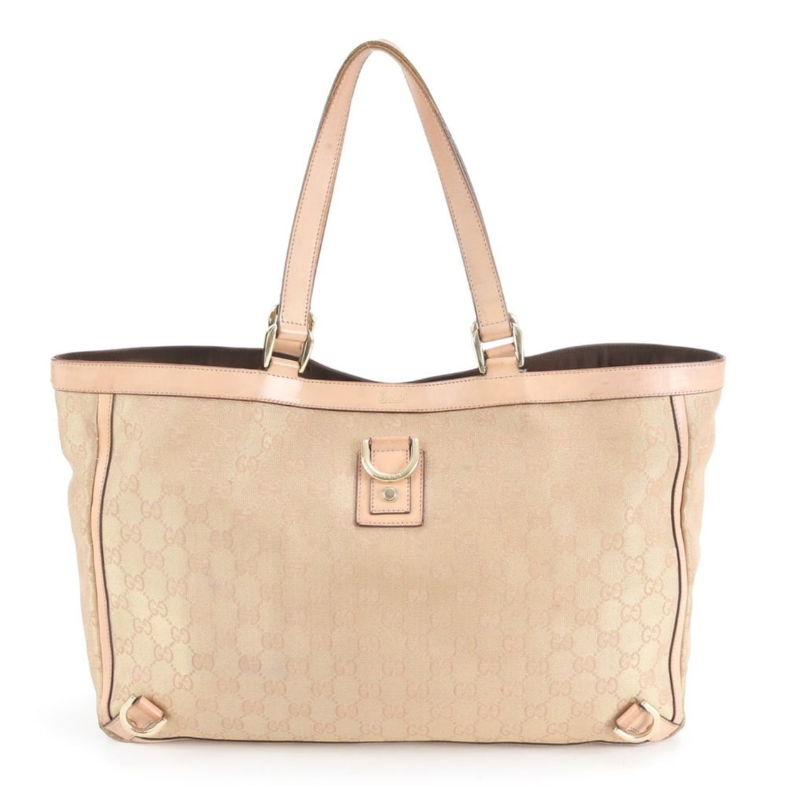 Gucci GG Canvas Abbey 141472 Leather Tote Bag Shoulder Handbag for Women: --- Catalog ---Category: SizeSize (HxWxD): 27cm x 39cm x 9cm / 10.62'' x 15.35'' x 3.54''Handle Length: 46cm / 18.11''Category: DesignType: Handbag, Tote bagColor: PinkGender: WomenMaterial: GG canvas