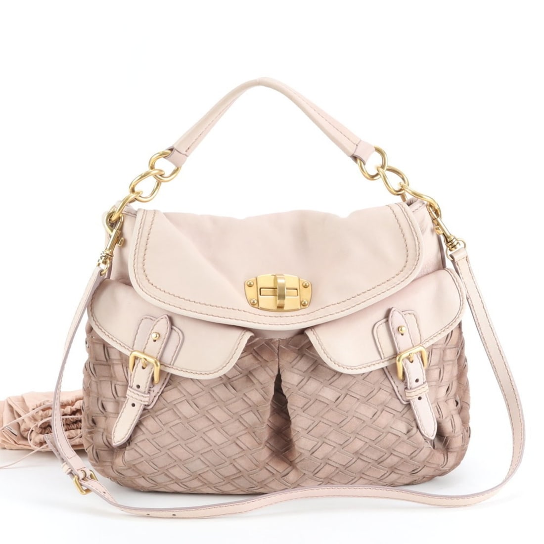 Miu Miu Miu Leather Shoulder Bag Tote Gold Hardware Pink Women's: --- Catalog ---Category: SizeSize (HxWxD): 30cm x 38cm x 9cm / 11.81'' x 14.96'' x 3.54''Strap Length: 105cm / 41.33''Handle Length: 38cm / 14.96''Category: DesignType: Shoulder bag, Tote bagColor: Pi