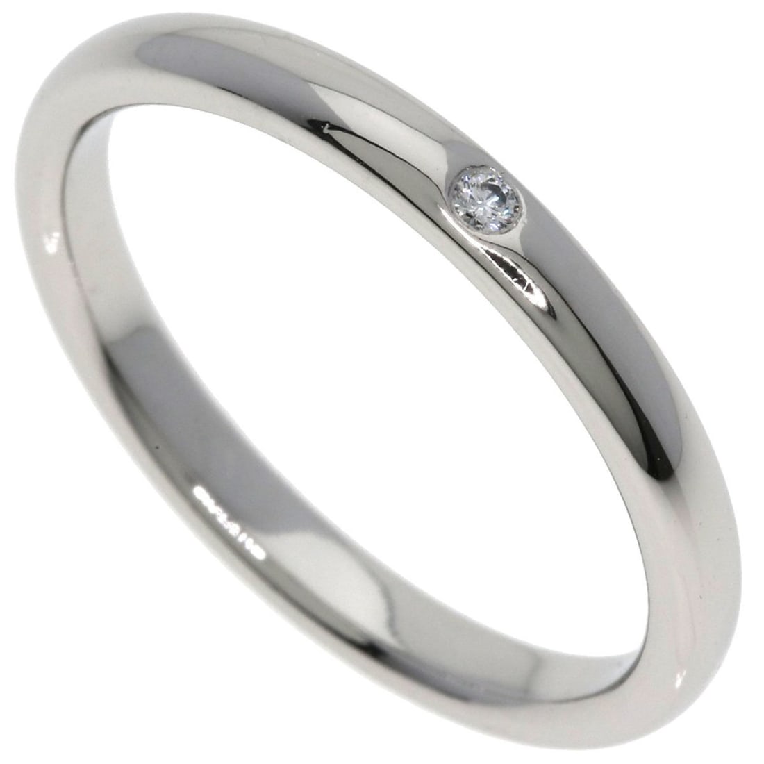 Tiffany & Co. Wedding 1P Diamond Ring, Platinum PT950, Women's Ring.: --- Catalog ---Category: SizeJP Size: 20US Size: 10Category: DesignType: Wedding ringGender: WomenMaterial: Platinum 950Category: GeneralBrand: Tiffany--- Item List ---Section: ConditionRanking: Rank