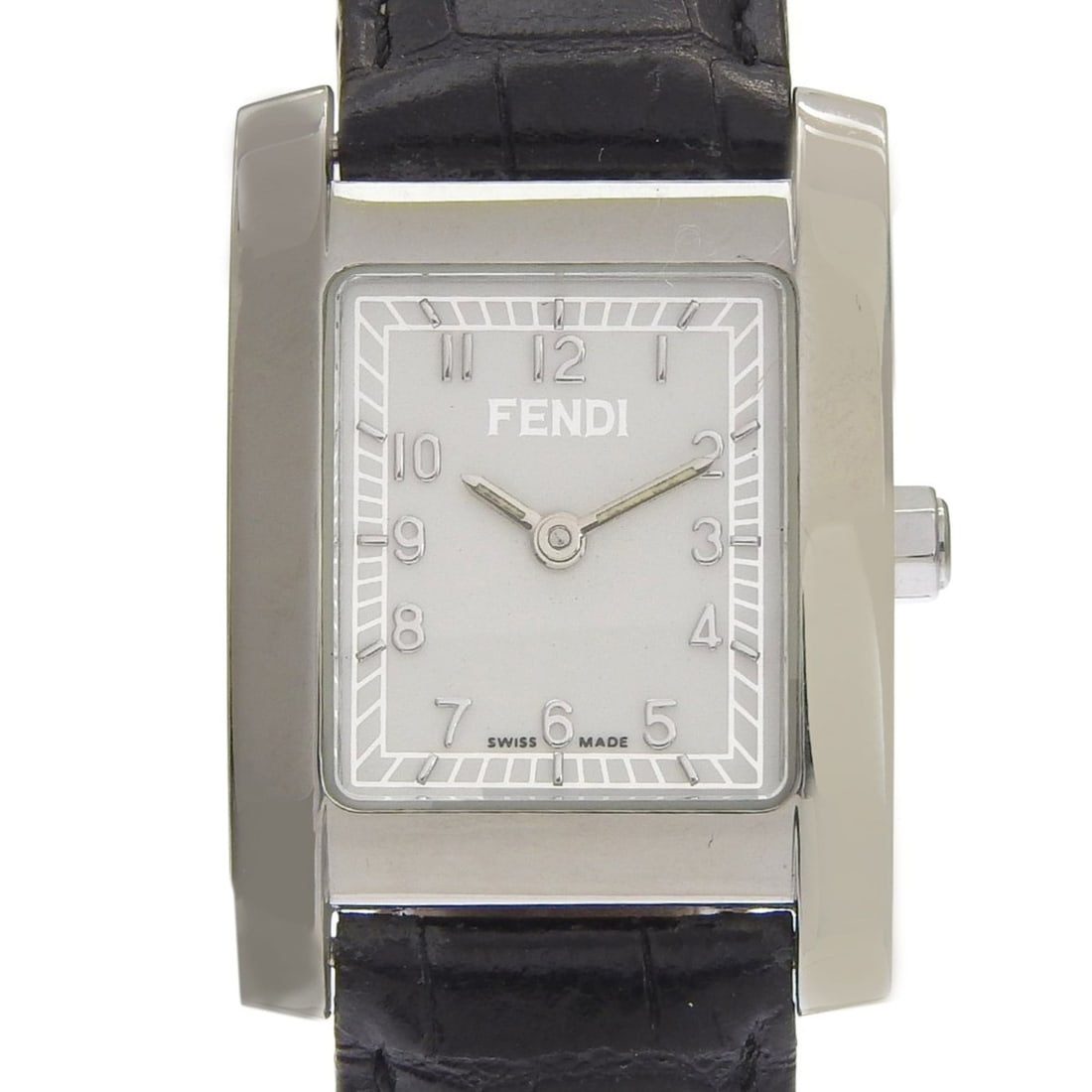 Fendi Olologi 7000L Stainless Steel x Leather Quartz Analog Watch with White Dial - Women's: --- Catalog ---Category: SizeWrist Size: 12cm - 17cm / 4.72'' - 6.69''Case Diameter: 21mm / 0.83''Category: DesignType: WristwatchGender: WomenColor (Dial): WhiteMaterial (Band): Leather, Stainless st