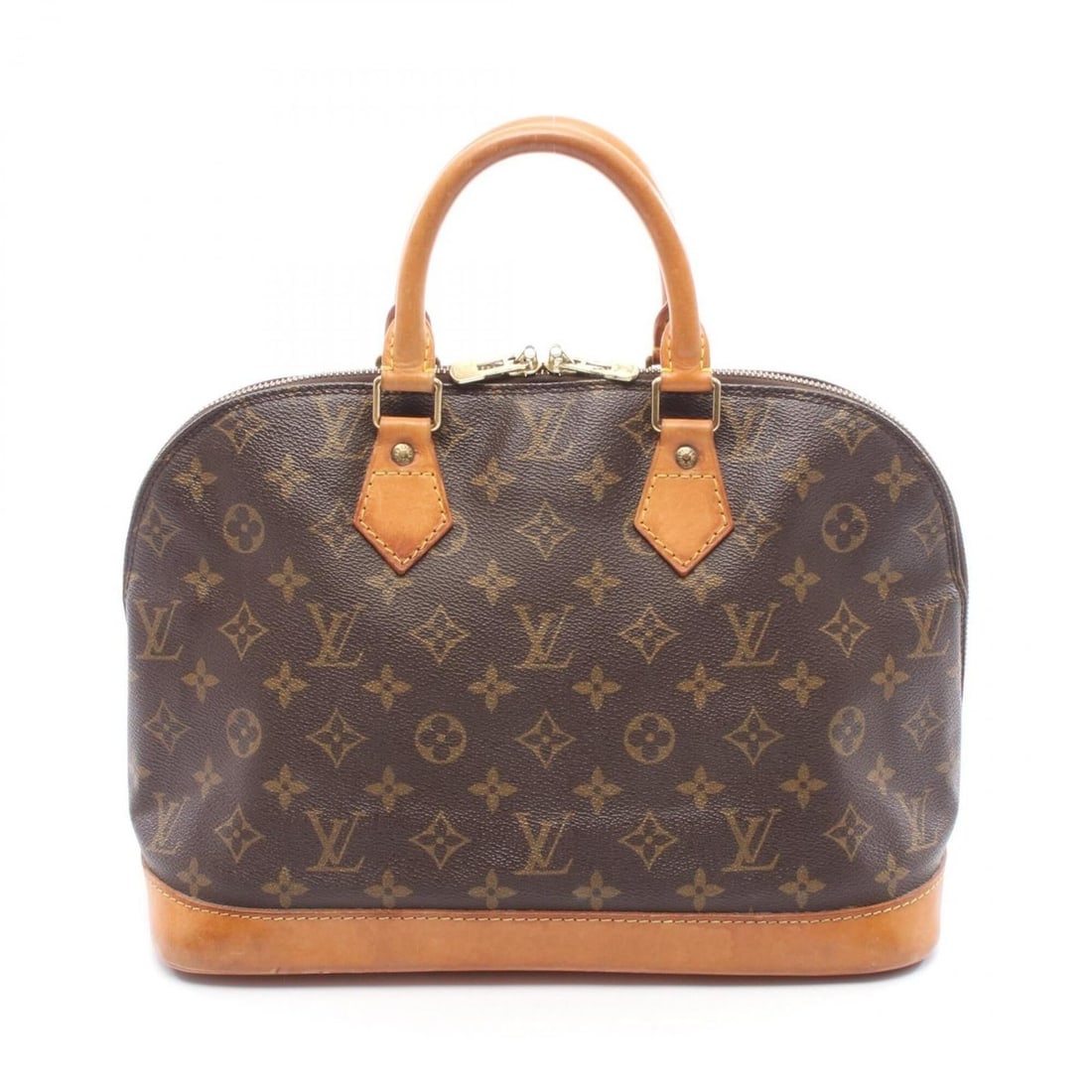Louis Vuitton Alma PM Handbag, Coated Canvas and Leather, Monogram Pattern, Women's, Brown, M51130: --- Catalog ---Category: SizeSize (HxWxD): 23.5cm x 32cm x 16cm / 9.25'' x 12.59'' x 6.29''Category: DesignType: HandbagColor: BrownGender: WomenMaterial: Coated canvas , Leather Category: GeneralMPN: