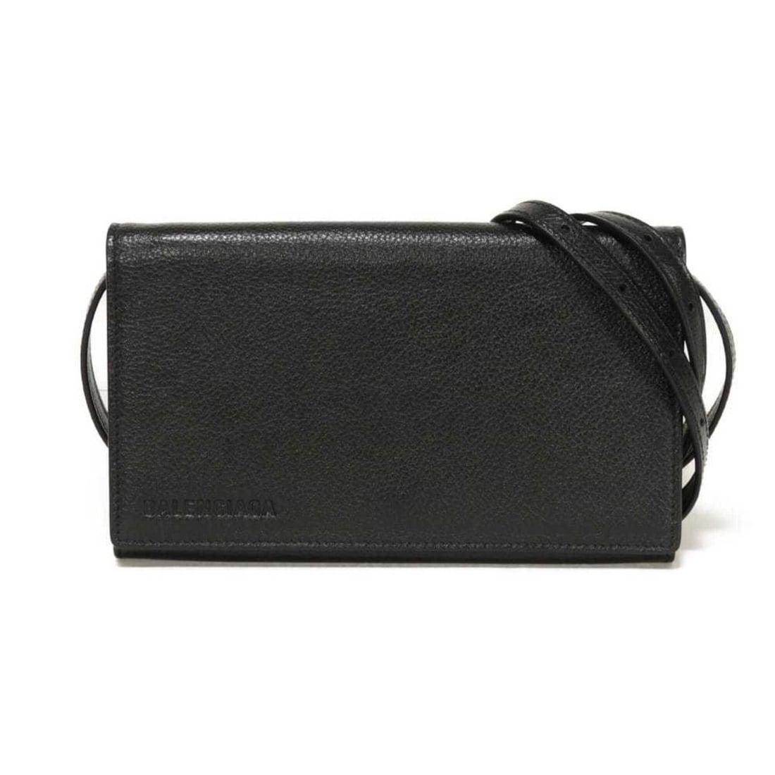 Balenciaga BALENCIAGA Shoulder Bag Phone Holder New Logo Foil Stamped Calfskin Black 2-Way Mini: --- Catalog ---Category: SizeSize (HxWxD): 10.4cm x 17.4cm x 2.4cm / 4.09'' x 6.85'' x 0.94''Category: DesignType: Shoulder bagColor: BlackGender: Men,WomenMaterial: Leather Leather/Fur Type: Calfskin