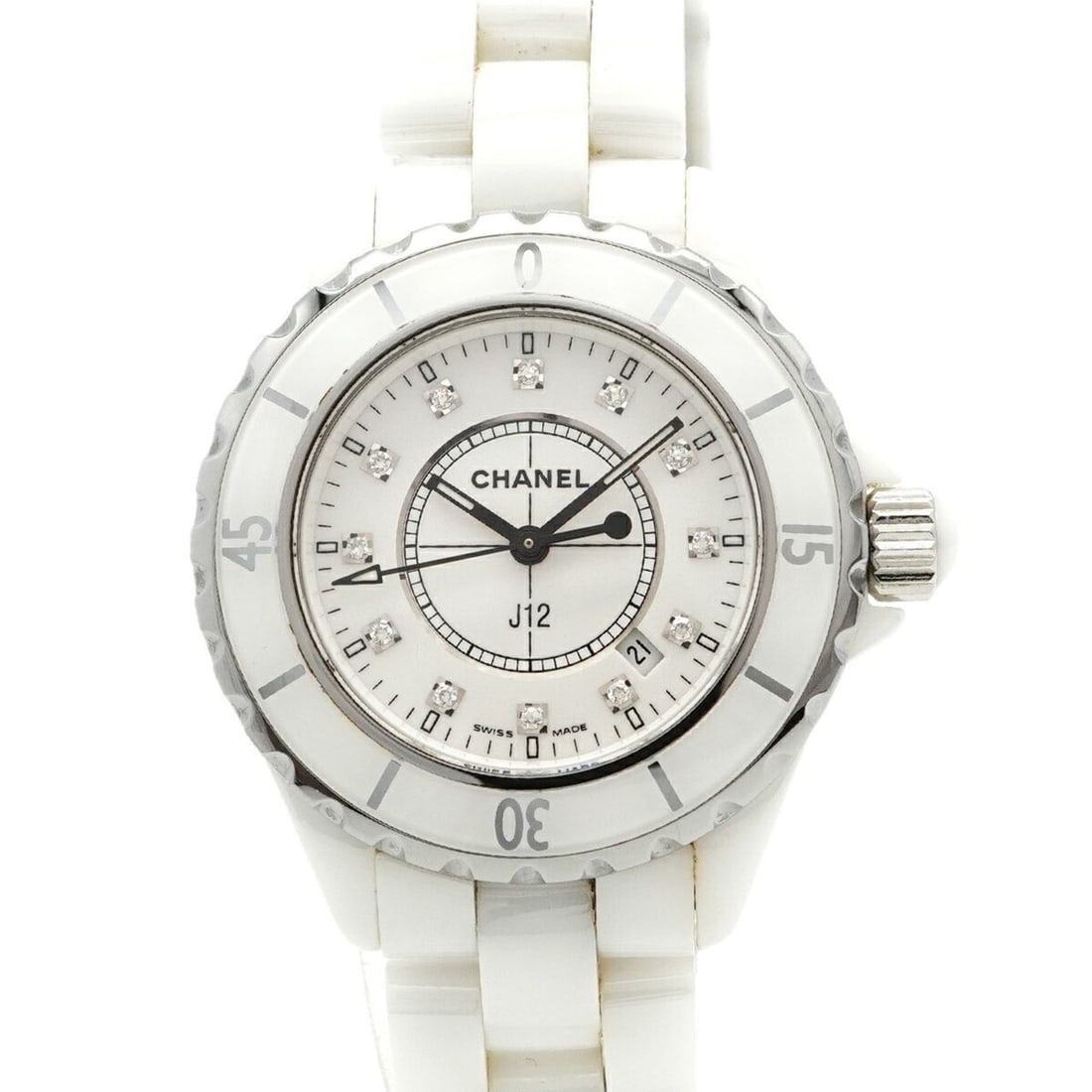 Chanel J12 H1628 White Dial Women's Watch (1 of 15)