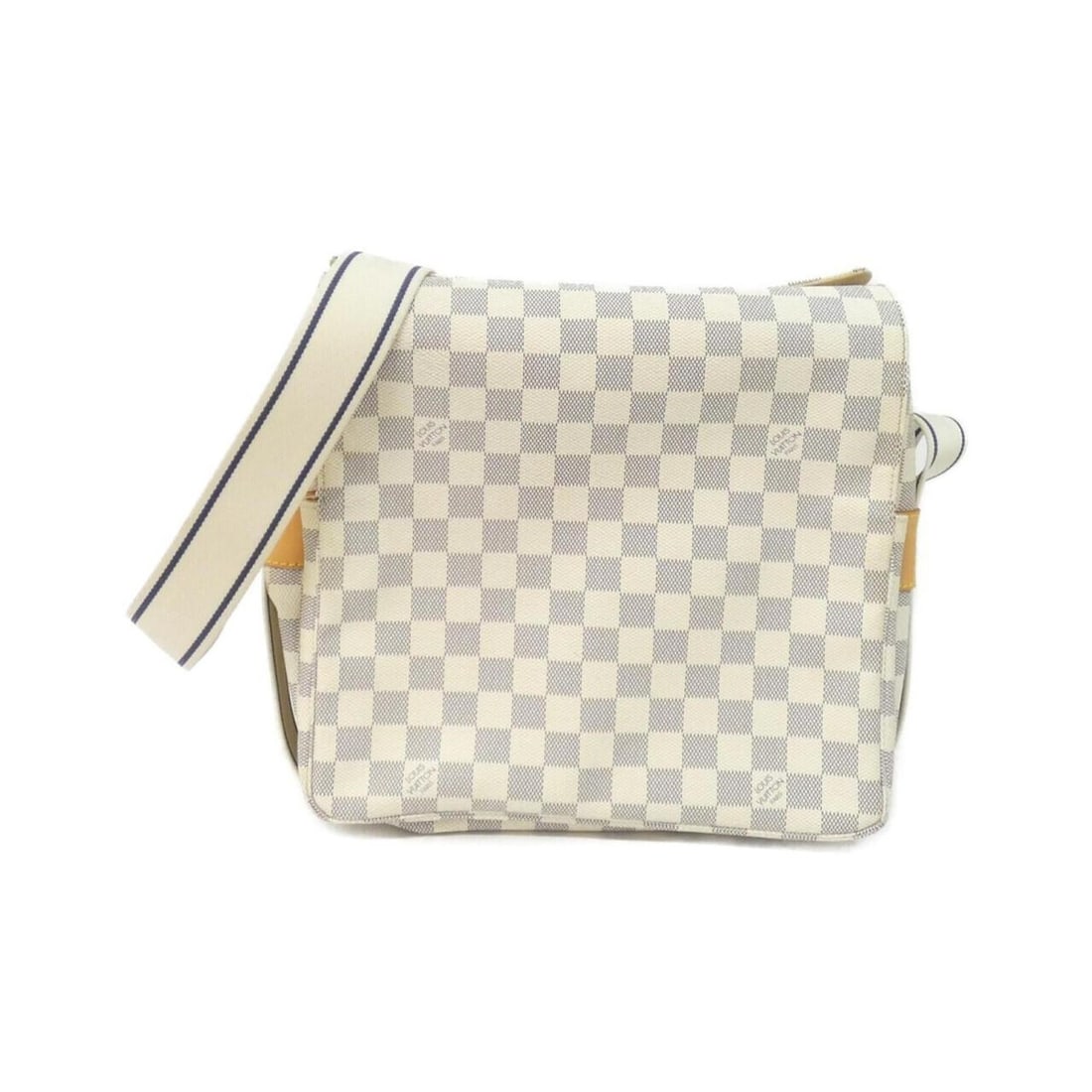 Louis Vuitton Damier Azur Naviglio N51189 Shoulder Bag: --- Catalog ---Category: SizeWeight: 930g / 2.05lb.Size (HxWxD): 24cm x 28cm x 14cm / 9.44'' x 11.02'' x 5.51''Strap Length: 120cm / 47.24''Category: DesignType: Shoulder bagColor: AzurGender: