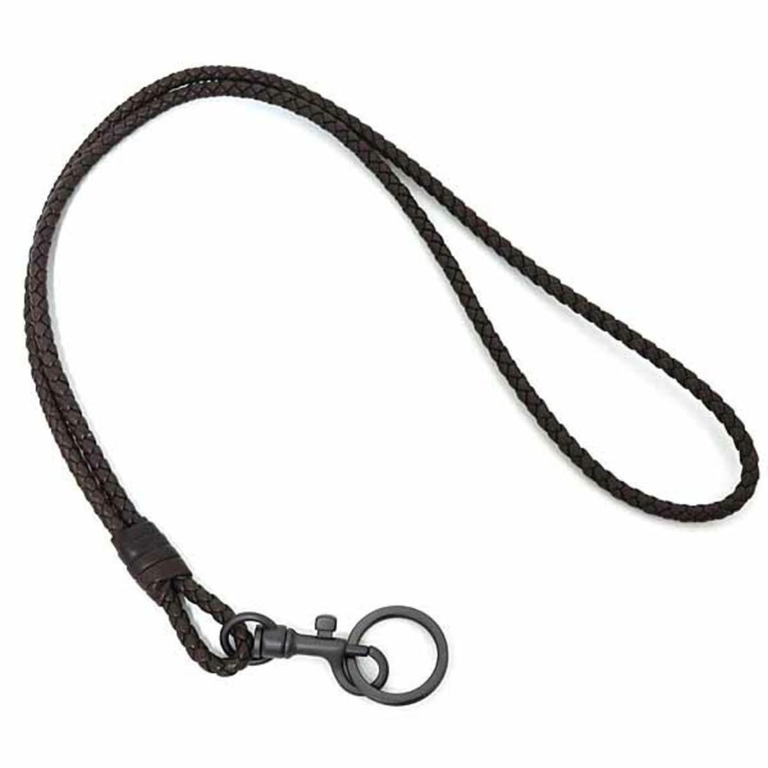 Bottega Veneta Intrecciato Neck Strap Keyring Leather Dark Brown: --- Catalog ---Category: DesignType: Neck strapColor: Dark brownMaterial: LeatherCategory: GeneralBrand: Bottega Veneta--- Item List ---Section: ConditionRanking: Rank S Used - Mint condition, like ne