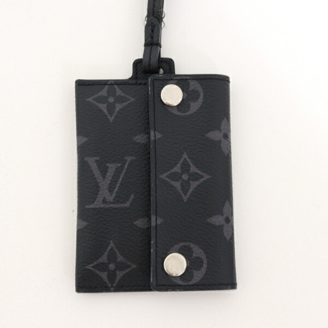 Louis Vuitton Portecarte On Strap Card Case: --- Catalog ---Category: DesignType: Card caseColor: BlackGender: Women,MenMaterial: PVC Category: GeneralMPN: M83155Brand: Louis VuittonCountry of Origin: ItalyCategory: Physical PropertiesSize (HxWx