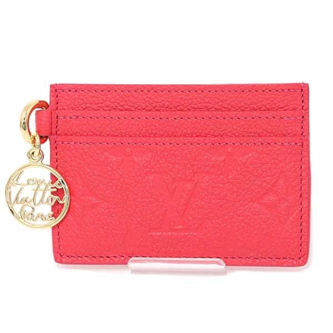 Louis Vuitton LOUIS VUITTON Card Case Porte Cartes LV Charm Cowhide Leather M28129 Strawberry Pink: --- Catalog ---Category: DesignType: Card caseColor: PinkGender: WomenMaterial: Leather Leather/Fur Type: CowhideCategory: GeneralMPN: M28129Brand: Louis VuittonCountry of Origin: FranceCategory: Phys
