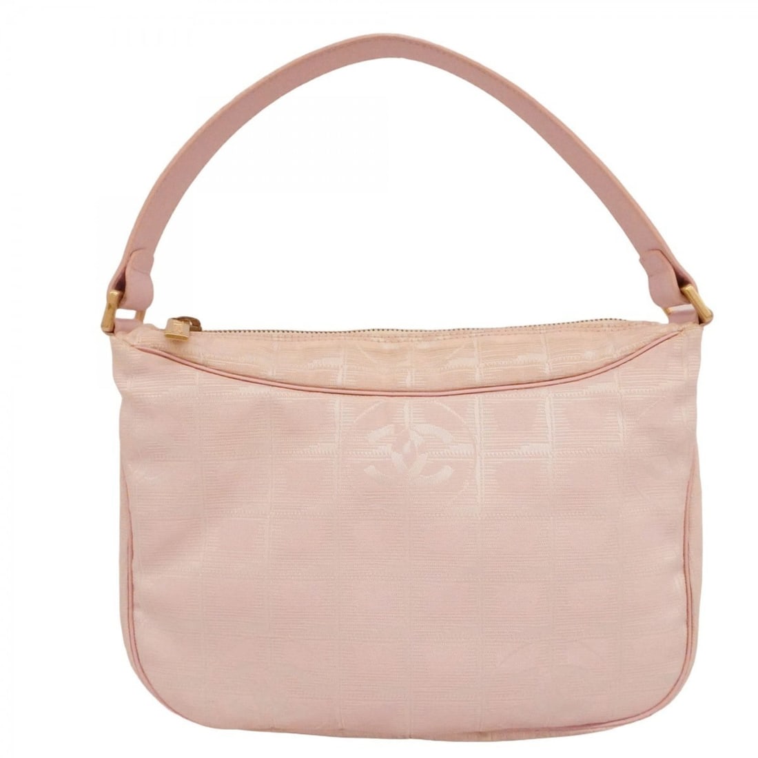 Chanel New Travel Nylon Handbag, Pink, Women's: --- Catalog ---Category: SizeSize (HxWxD): 15cm x 24cm x 7.5cm / 5.9'' x 9.44'' x 2.95''Category: DesignType: HandbagColor: PinkGender: WomenMaterial: Nylon Hardware Color: GoldCategory: GeneralBrand: