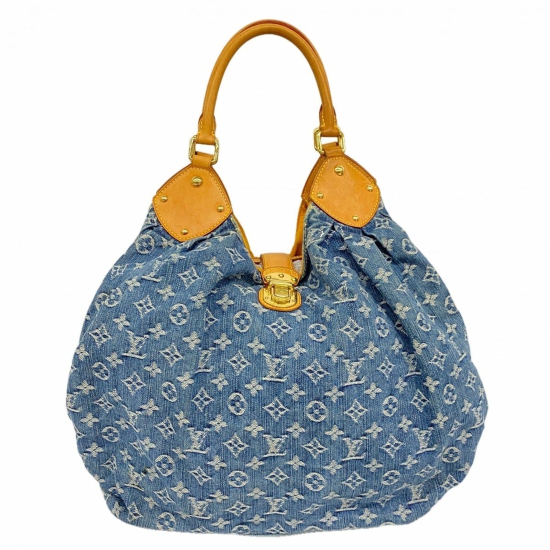 Louis Vuitton Monogram Denim Handbag XL M95515 Blue Women's: --- Catalog ---Category: SizeSize (HxWxD): 32cm x 39cm x 18cm / 12.59'' x 15.35'' x 7.08''Category: DesignType: HandbagColor: BlueGender: WomenCategory: GeneralMPN: M95515Brand: Louis Vuitton--- Item