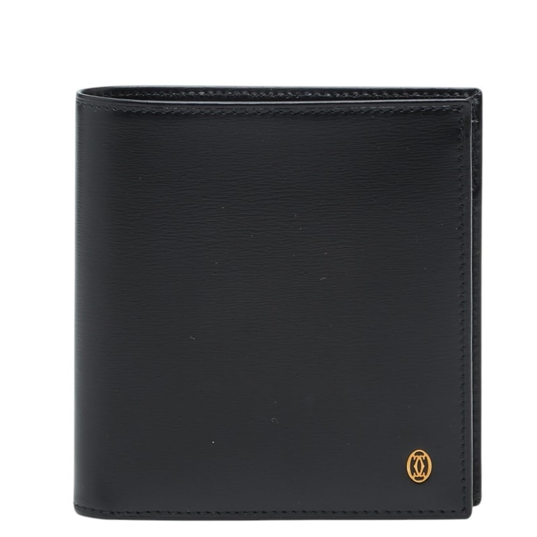 Cartier Pasha line bi-fold wallet, black leather, men's.: --- Catalog ---Category: SizeSize (HxWxD): 10.5cm x 10cm x 1.5cm / 4.13'' x 3.93'' x 0.59''Category: DesignType: Wallet (bi-fold)Color: BlackGender: MenMaterial: Leather Category: GeneralBrand: Cartie