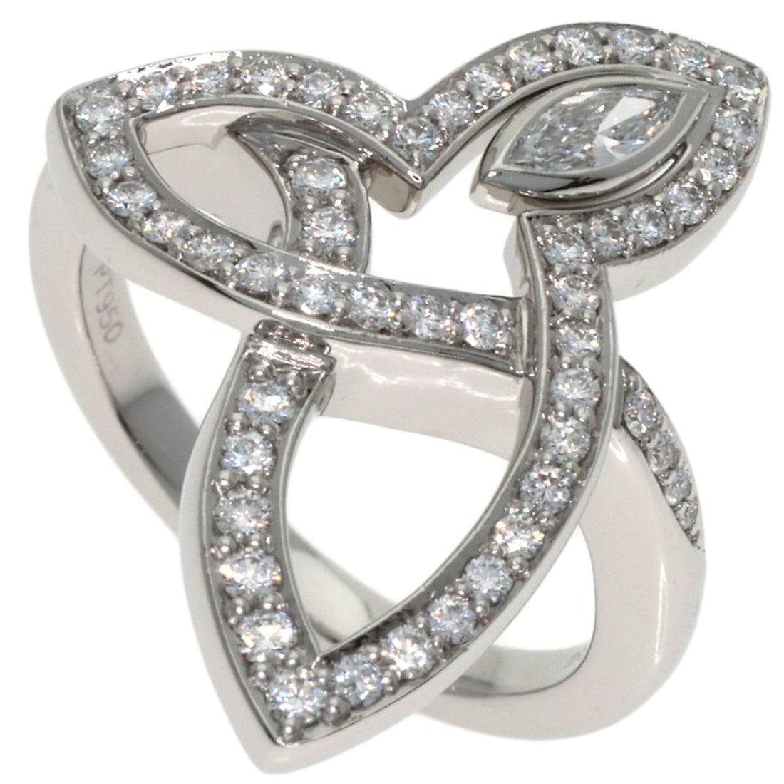 Harry Winston Lily Cluster Diamond Ring, Platinum PT950, Women's Ring.: --- Catalog ---Category: SizeJP Size: 6.5US Size: 3.5Category: DesignColor: SilverGender: WomenMaterial: Platinum 950Category: GeneralBrand: Harry Winston--- Item List ---Section: ConditionRanking: Ra